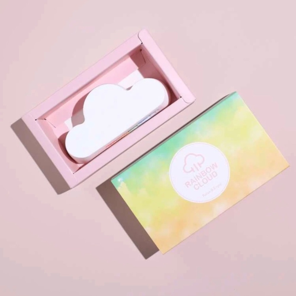 Rainbow cloud bath bomb